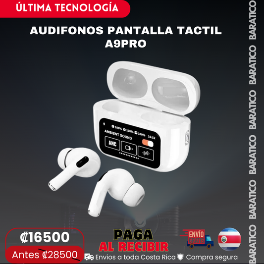 AUDIFONOS PANTALLA TACTIL A9PRO