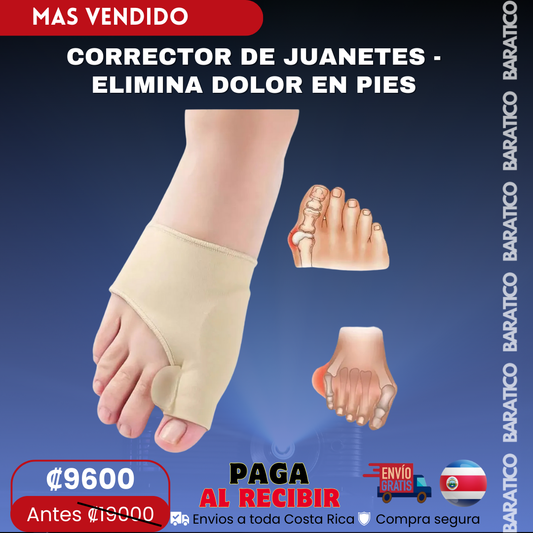CORRECTOR DE JUANETES - ELIMINA DOLOR EN PIES