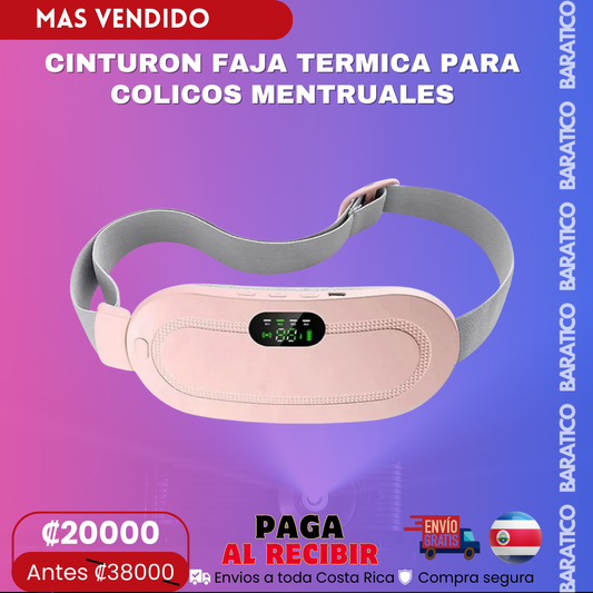 CINTURON FAJA TERMICA PARA COLICOS MENTRUALES