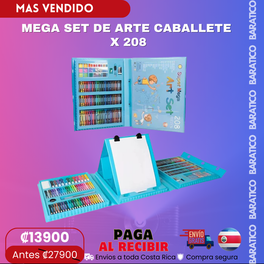 MEGA SET DE ARTE CABALLETE  X 208