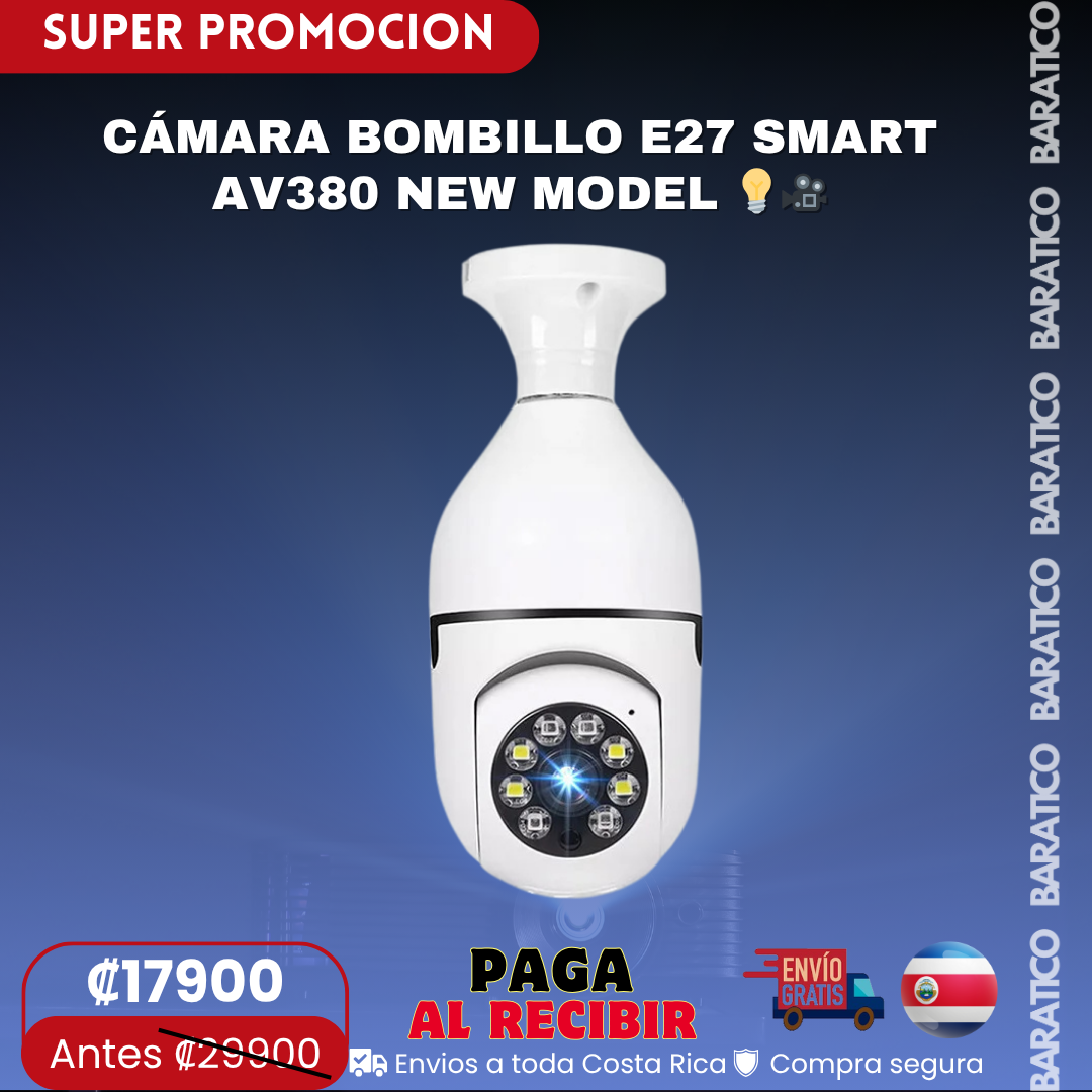 CÁMARA BOMBILLO E27 SMART AV380 NEW MODEL 💡🎥