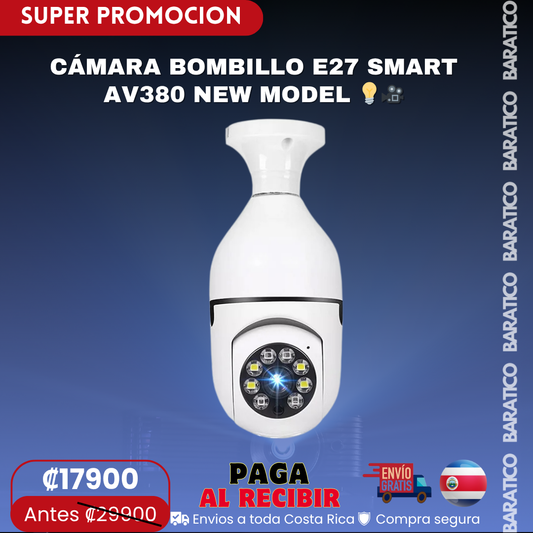 CÁMARA BOMBILLO E27 SMART AV380 NEW MODEL 💡🎥