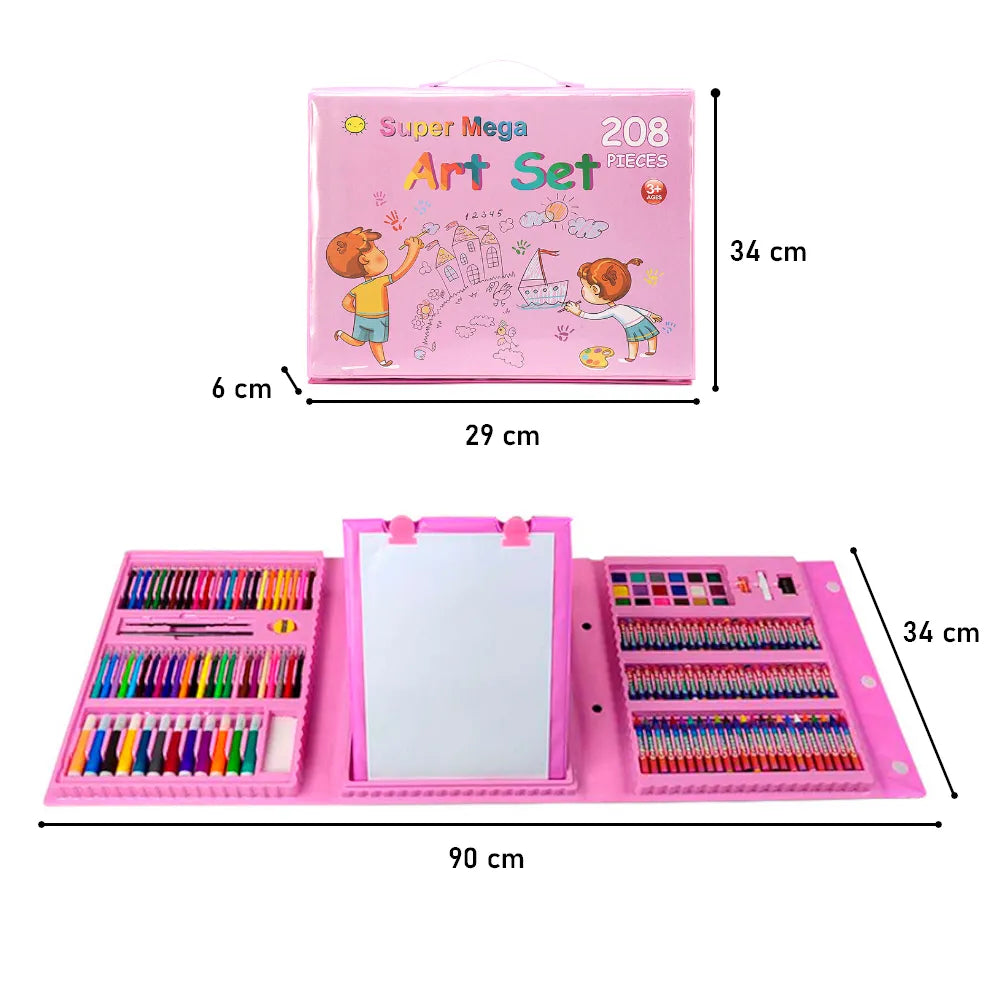 MEGA SET DE ARTE CABALLETE  X 208